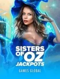 sisters of oz jackpots slot logo